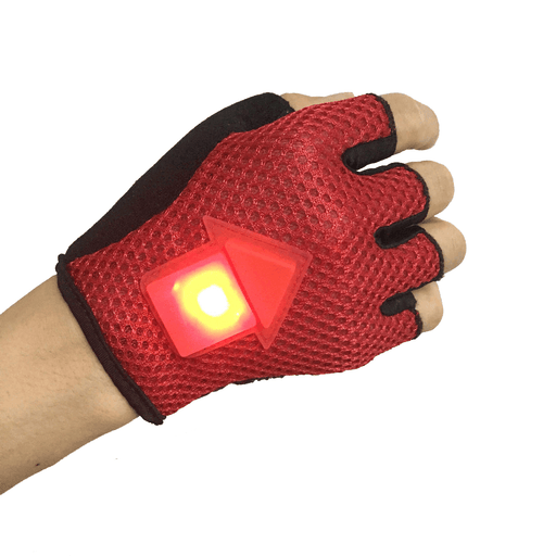 BIKIGHT Gravity Sensor Turn Signal Bike Gloves LED Light Automatic Induction Warning for Cycling Running