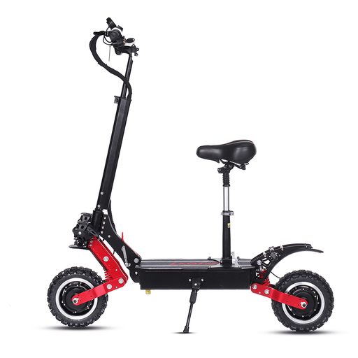 LAOTIE® ES18 60V 31.2Ah 2800W*2 Dual Motor Foldable Electric Scooter with Saddle 85Km/H Top Speed 100Km Mileage 200Kg Bearing EU Plug