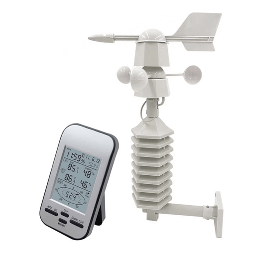 WS0232 433Mhz Mini Wireless Weather Station Digital Hygrometer Thermometer Anemometer with LCD Screen