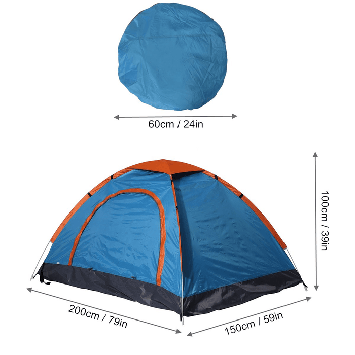 79X59X39Inch 2 People Camping Tent Folding Waterproof Ultralight Sunshade Canopy Outdoor Travel Hiking