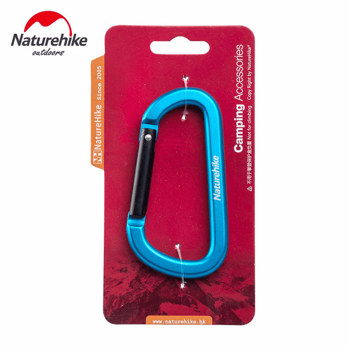 Naturehike Aluminium Alloy Carabiners Camping Keyrings Bottle Buckles Travel Backpack Hanging Hooks