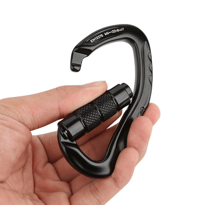 Xinda 22KN Carabiner Outdoor Climbing Hanging Buckle Keychain Screw Lock