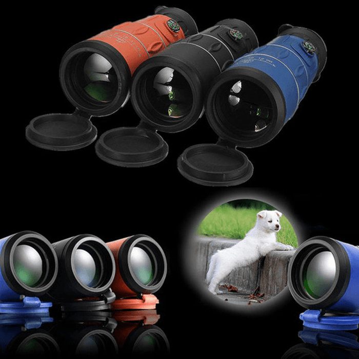 26X52 HD BAK4 Monocular Night Vision Telescope Outdoor Camping Travel Clear Zoom Optical Telescope