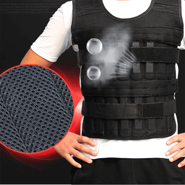 KALOAD Breathable Adjustable Running Sandbag Vest Fitness Sports Weight-Bearing Vest