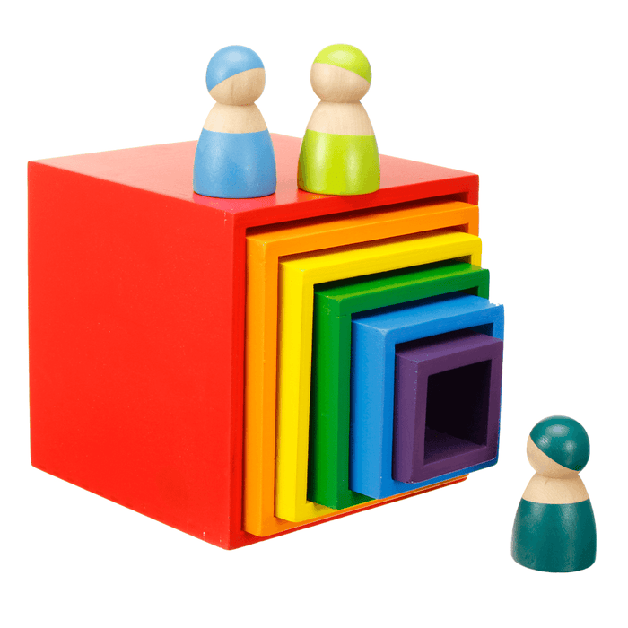 6/12PCS Colorful Wooden Baby Building Blocks Children Toy Kids Gifts Improve Creativity＆Thinking Ability