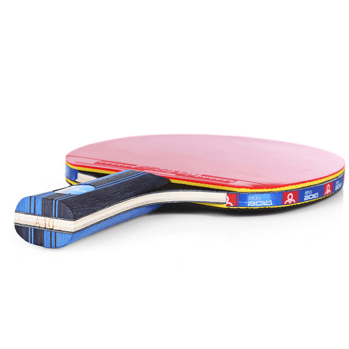 2PCS Long/Short Handle Table Tennis Racket 7-Layer Pure Wood Professional Ping Pong Paddle with Storage Bag