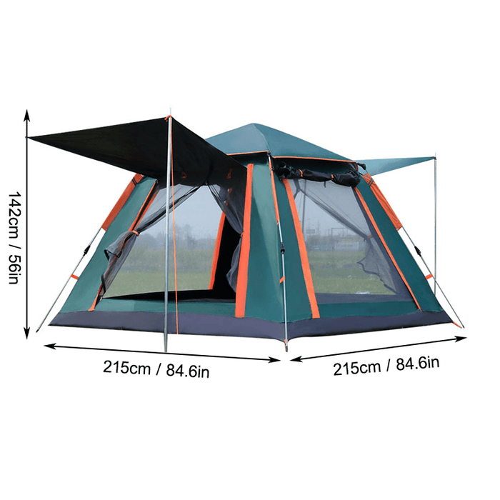 Outdoor Automatic Tent 4 Person Family Tent Picnic Traveling Camping Tent Outdoor Rainproof Windproof Tent Tarp Shelter