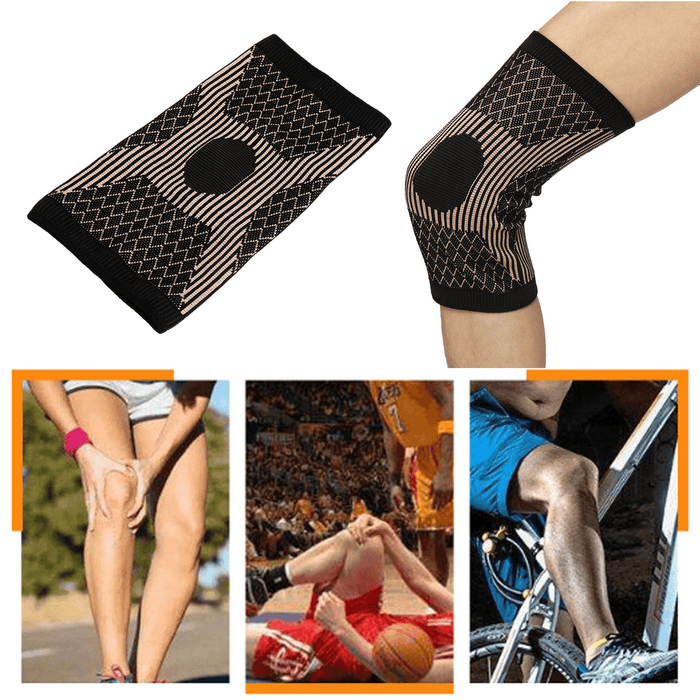 Copper Infused Knee Support Brace Patella Arthritis Leg Support Joint Compression Sleeve