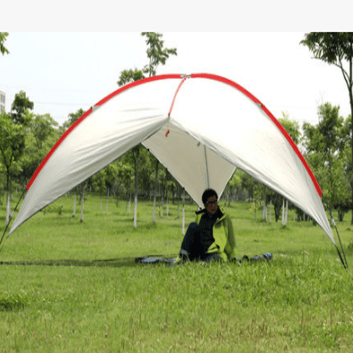 Outdoor Sun Shade Tent Camping Tent Breathable Sun-Resistant Tear-Resistant Fabric Waterproof Beach Tent Sunshade