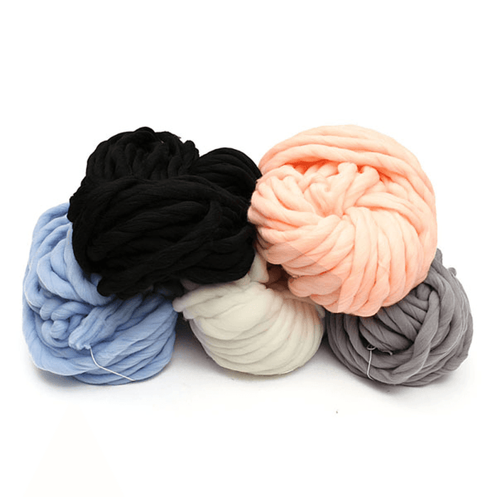 Five Color Scarf Knitted Line Warm Hat Hooded Scarf Earflap Best for Beginning Knitter