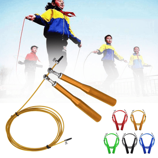 2.8M Skipping Fitness Exercise Rope Jumping Steel Cable Speed Rope