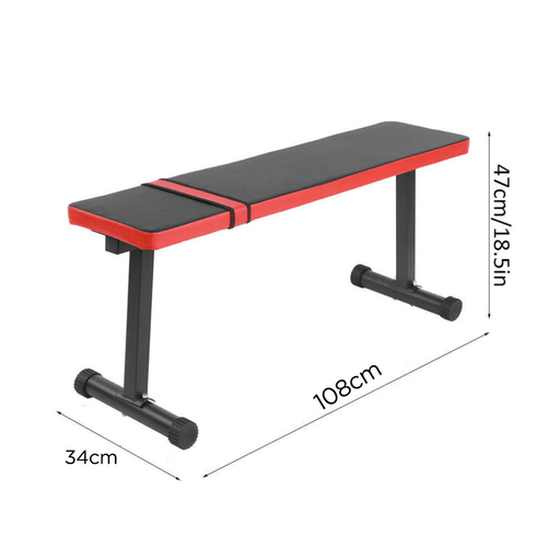 [EU Direct] Bominfit WB5 Strength Flat Bench Utility Premium Standard Weight Training Benches Foldable Dumbbell Bench Ab Exercises