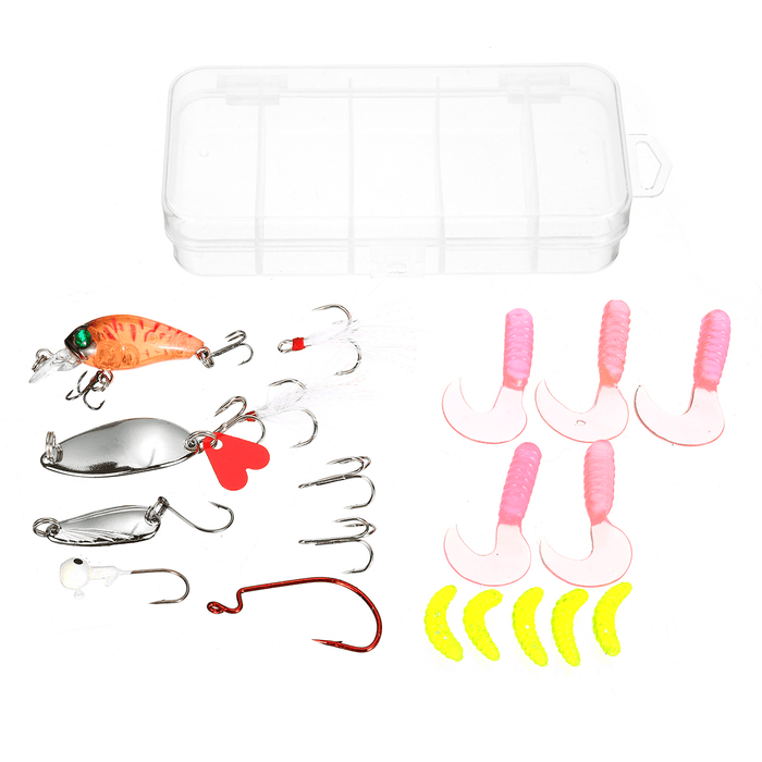 ZANLURE 18/20/22/28/29/33 Pcs Fishing Lure Set Fish Bait and Fish Hook Set Multifunctional Fishing Accessories with Box