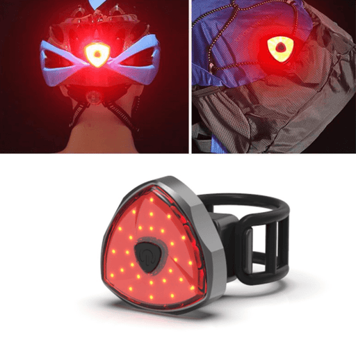 BIKIGHT 6-Modes LED Bike Rear Tail Light USB Rechargeable Bicycle Warnning Red Lamp Night Safety Riding Accessories