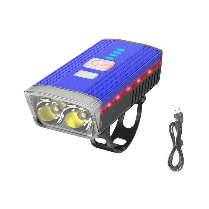 SMILING SHARK F572 Bicycle Front Head Light 5-Modes Double XPE Ultra Bright Long Shoot Spotlight Night Cycling Warning Lamp