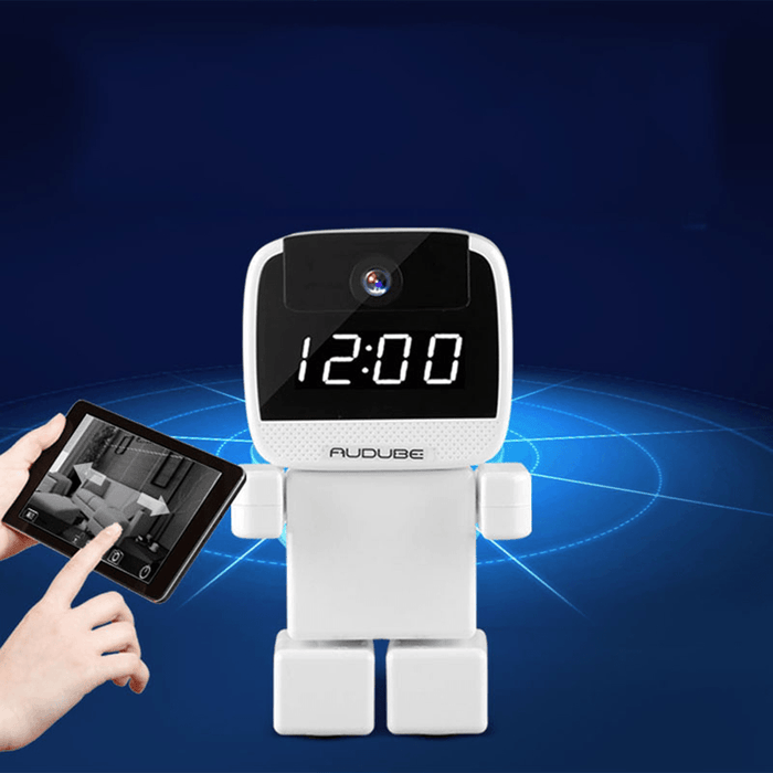 1080P Smart Monitoring Robot Wifi USB IP Camera Clock Intelligent Smart Motion Detect for Home Baby Security Surveillance Indoor Camera