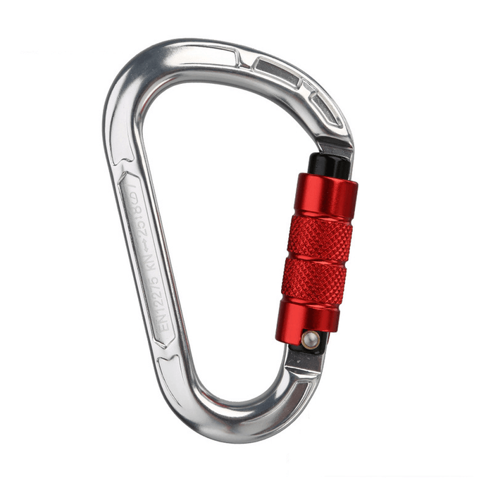 XINDA 8123TN Aluminum Alloy Carabiner 8KN 25KN Pull Outdoor Climbing Hanging Buckle Hook Keychain