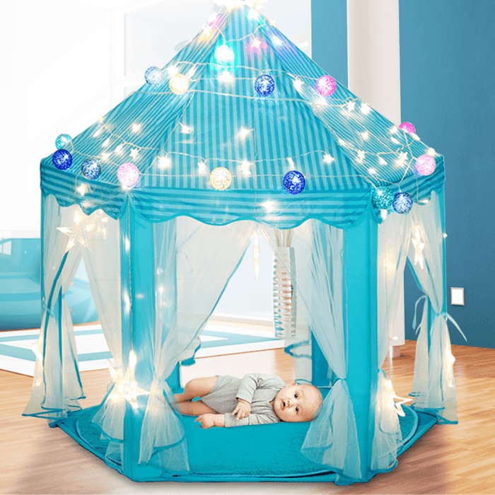 140Cm Kids Foldable＆Portable Tent Play Castle Garden Outdoor Indoor Playhouse Children Game Tent Baby Gift