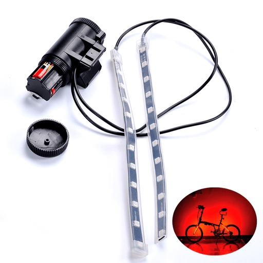 Bike Bicycle Wheel Valve Spoke LED Light Lamp Strap Bar 5 Lighting Colors 8 Modes for Cycling