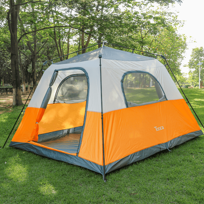 Tooca 6 Person Camping Tents with Top Rainfly Set up Automatic Tent for Outdoor Camping Backpacking Hiking