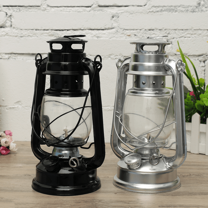 Ipree® Retro Oil Lantern Outdoor Garden Camp Kerosene Paraffin Portable Hanging Lamp