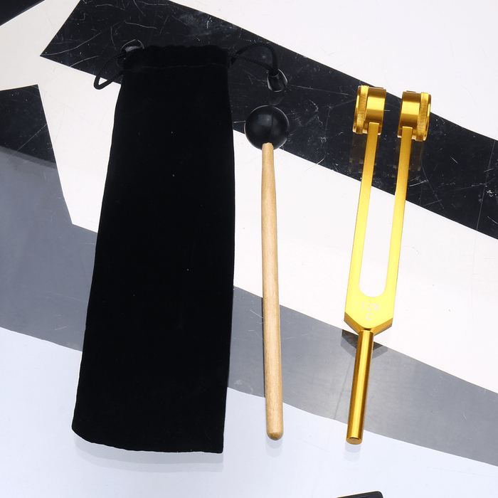 128HZ Aluminum Medical Tuning Fork with Mallet