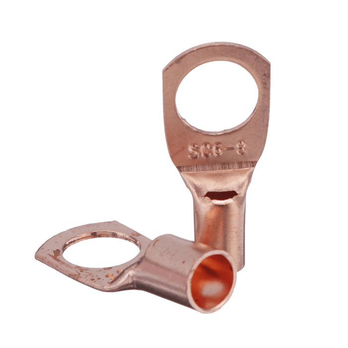 60Pcs Copper Ring Lug Terminal with Box Cable Lugs Crimp Terminals Wire Connector Terminal