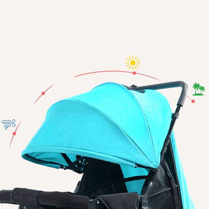 Lightweight Shake-Proof Baby Stroller with Adjustable Pedal Folding Portable Baby Carriage Trolley for 0-3 Years Old