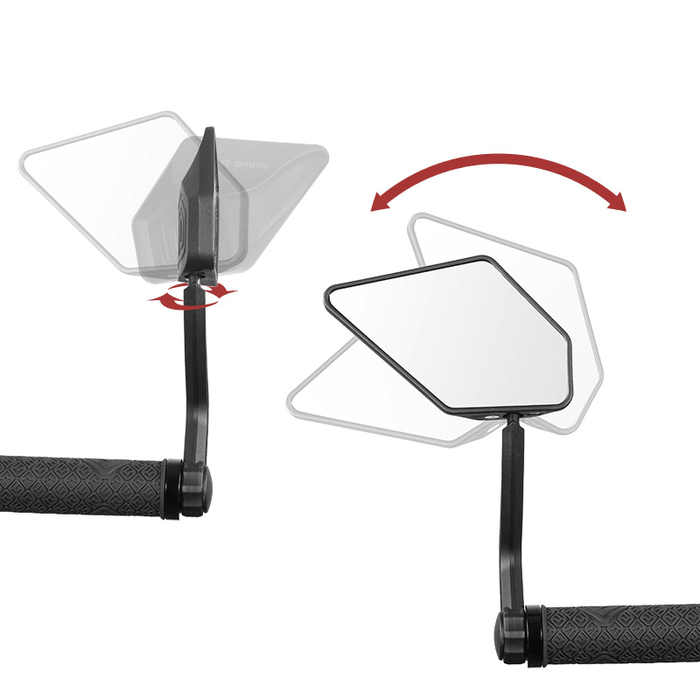 WEST BIKING 1 Pair Bicycle Rear View Mirror HD Wide Angle 360 Degree Rotate Cycling MTB Road Bicycle Handlebar End Rearview Mirrors