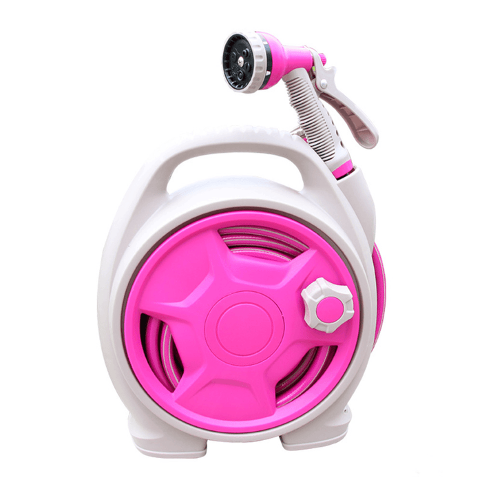 Portable Garden Pipe Hose Reel Cart Storage Suit Cart High Pressure Car Washer Garden Cleaning Flower Grass Watering Tools Set