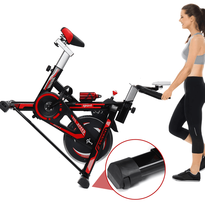 Multifunctional Aerobic Bike LED Display Cardio-Workout Home Cycling Bike Heavy Duty Spin Bike Indoor Fitness Equipment