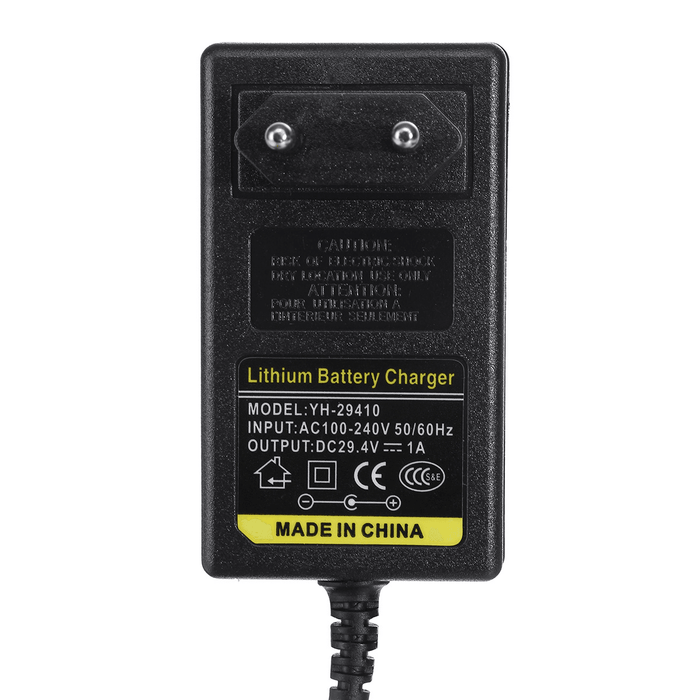 29.4V 1A Lithium Battery Charger for Razor E100 E125 E150 Electric Scooter 3.3 FT Power Cord