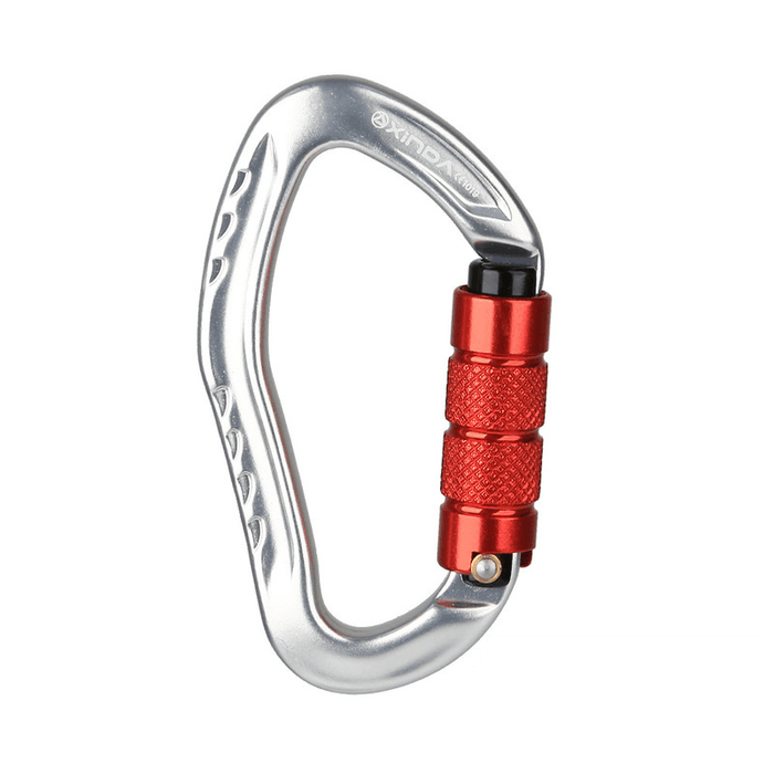 Xinda 22KN Carabiner Outdoor Climbing Hanging Buckle Keychain Screw Lock