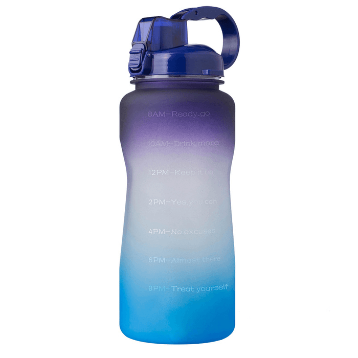 Ipree® 2000Ml Sport Kettle Food Grade Material Bouncing Cover Straw Water Bottle with Handle for Outdoor Camping Travel