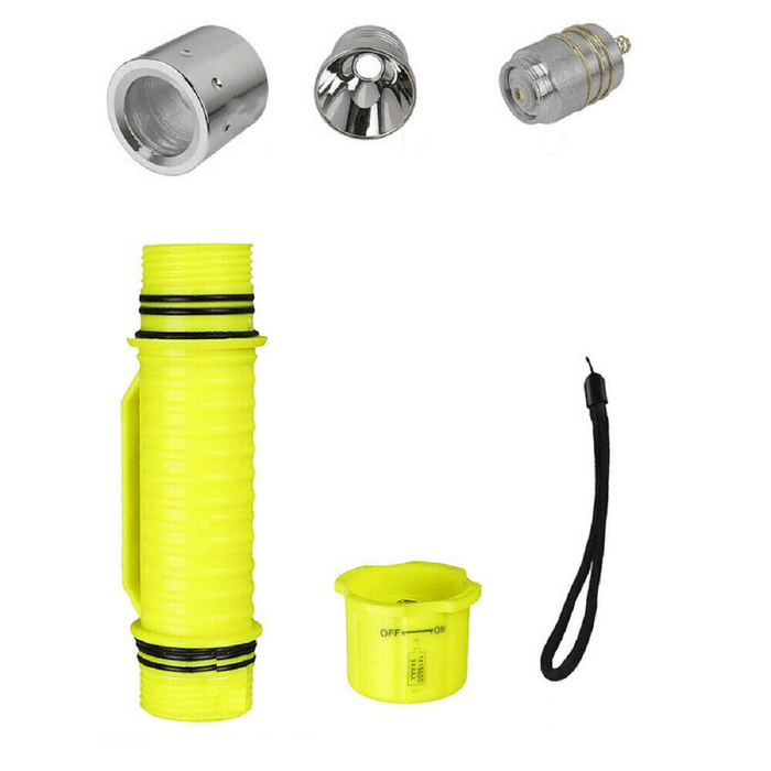 LED XM-T6 Professional Diving Flashlight Scuba Safety Light Diving Lamp Diving Lighting Tool Work Light