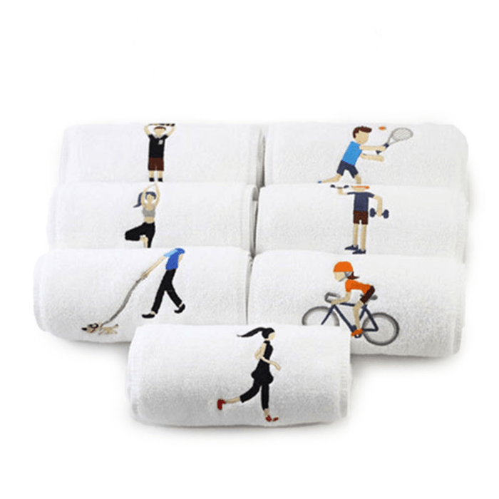 Cotton Sports Quick-Drying Towel Yoga Fitness Towel Sweat-Absorbent and Quick-Drying