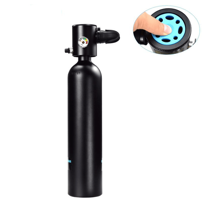 DEDEPU 1000Ml Mini Diving Oxygen Tank Mini Underwater Breathing Apparatus Cylinder Bottle Teaching Scuba Equipment