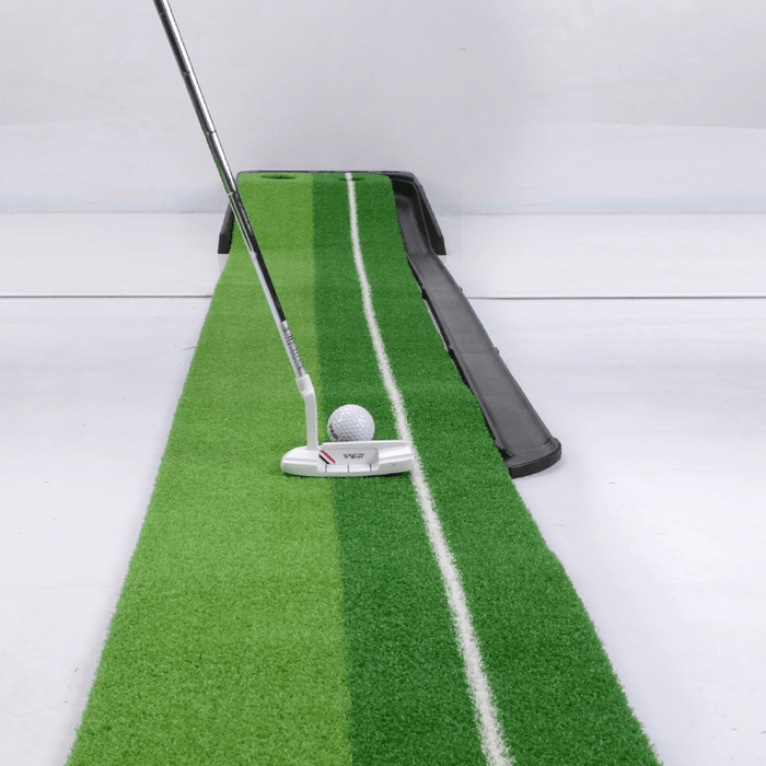3M Golf Putting Mat Golf Practice Golf Putter Return Trainer with Blocking Plate 3Xgolf Ball