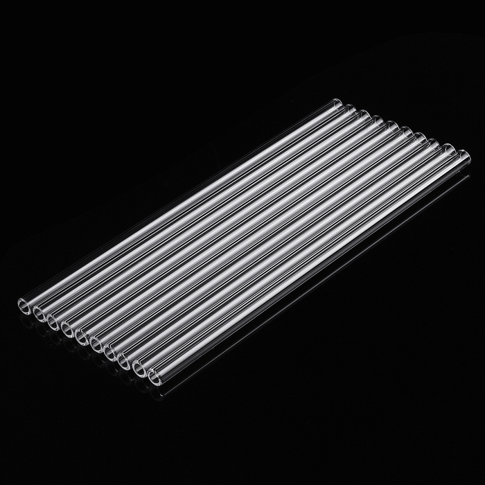 10Pcs 200Mm OD 7Mm 1.5Mm Thick Wall Borosilicate Glass Blowing Tube