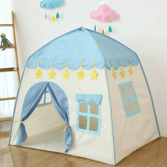 51Inch Large Sturdy Kids Play Tent Princess Playhouse Castle Children Fairy Tale Teepee Indoor/Outdoor with Carry Bag for Boys Girls Gift