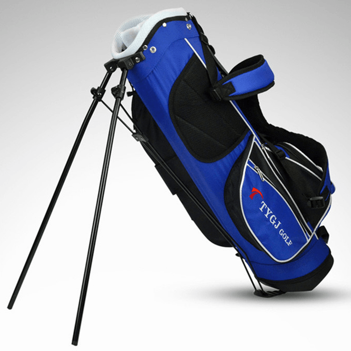 4-Way Children Lightweight Golf Rod Stand Bag Clubs Carry Organizer Storage Pouch