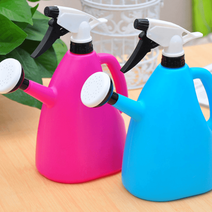 1200Ml Dual Use Hand Pressure Watering Can Gardening Adjustable Handheld Sprinkling Can