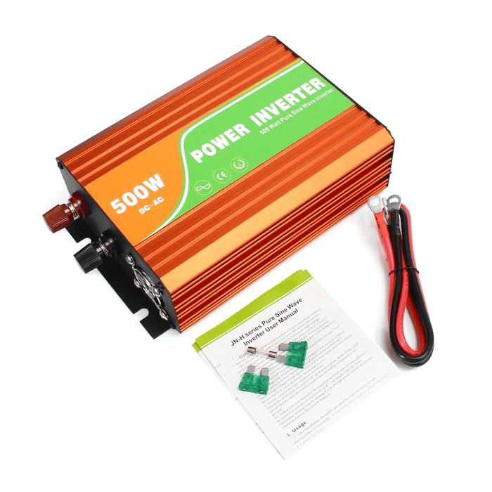 GNGE JN-H 500W 60Hz DC 12V to AC 110V/220V Power Inverter Pure Sine Wave Converter