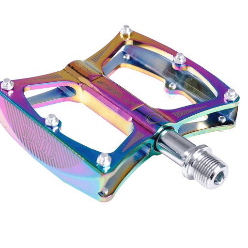 WHEEL up LXK340-02 Colorful Aluminium Alloy Bearing Skidproof Bike Pedals Outdoor Cycling Bicycle Pedals Bicycle Accessories