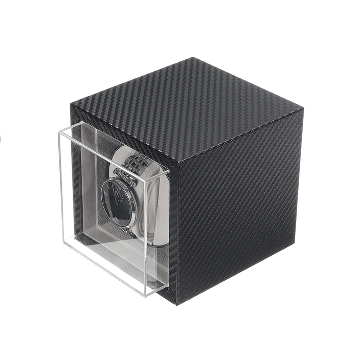 Automatic Watch Winder Case Mute Motor Carbon Fiber Watches Display Box Storage