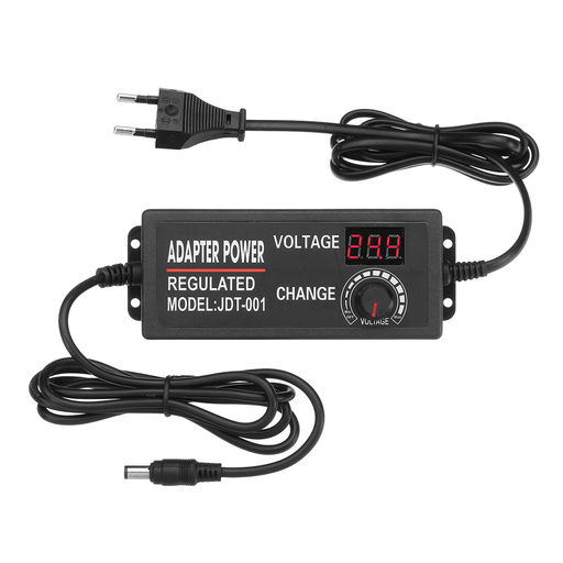 Excellway 3-24V 3A 9-72W Dispay AC/DC Adapter Regulated Power Supply 12V DC Voltage Regulator Adapter