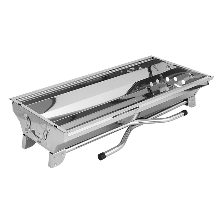 3-5 People Folding BBQ Grills Stainless Steel Charcoal Barbecue Stove Camping Picnic Patio