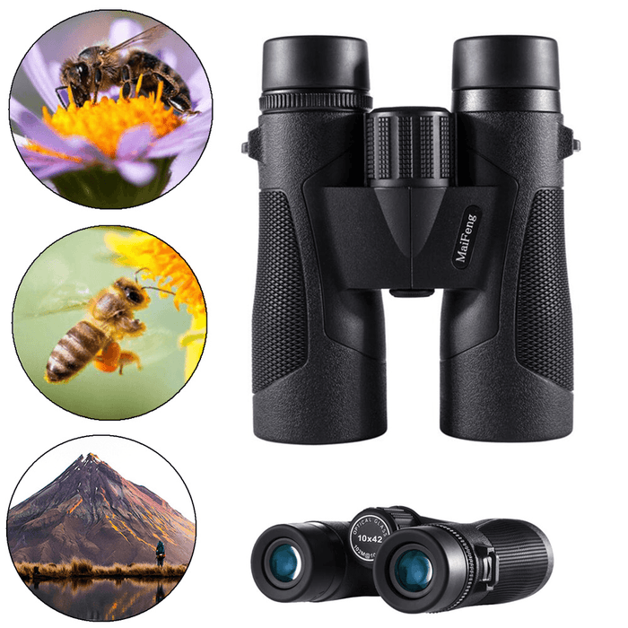 MAIFENG 10X42 Binoculars Military HD High Power Telescope BAK4 Eyepiece Professional Outdoor Hunting Telescopes