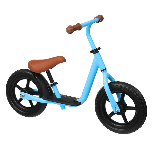 12'' Aluminum Balance Bike Adjustable Seat Handlebar Walking Learning Scooter with Footrest Children Gift
