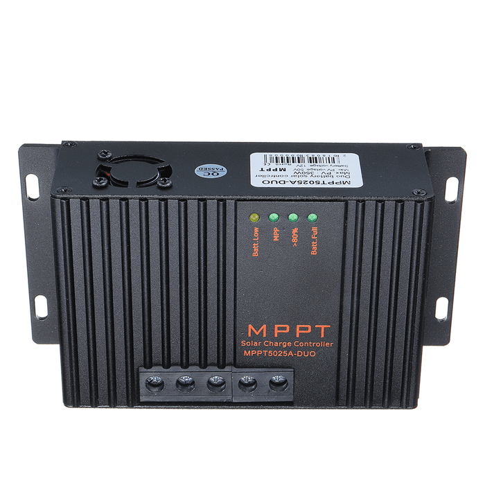 MPPT5025A-DUO MPPT 25A 12V Solar Charge Controller with LCD Solar Regulator for Solar Panel Charger